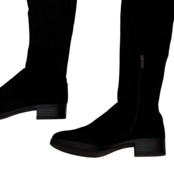 CIRCUS SAM EDELMAN Peyton Black Stretch Microsuede Over the Knee Boot - Picture 5 of 9